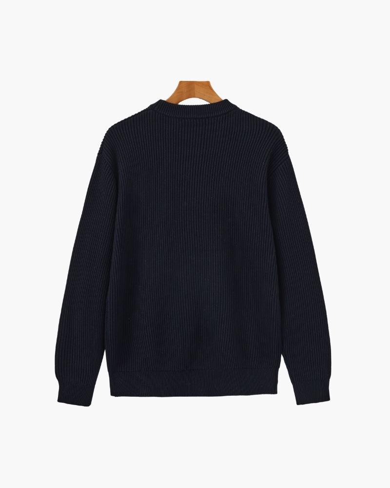 Rib Knit Crewneck - Areistore