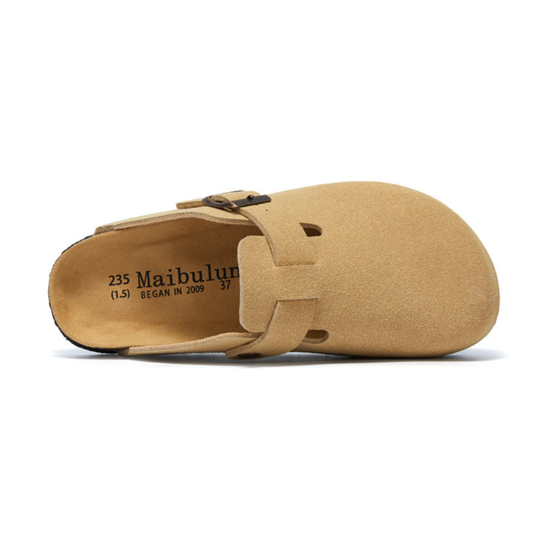Pucon Suede Clog - Light Brown | Areistore