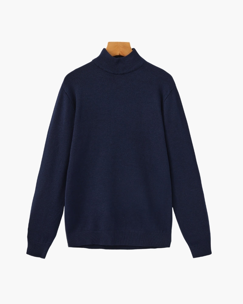 Essential Ribbed Mock Neck Sweater - Areistore