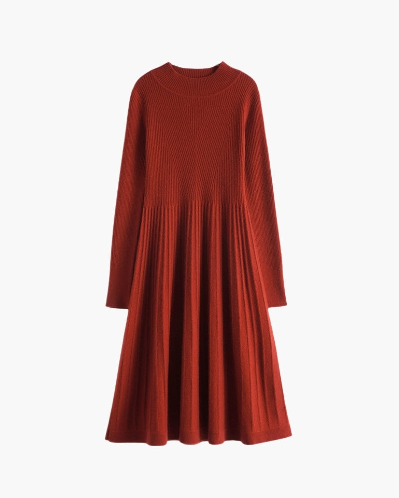 Pure Cashmere Flare Dress - Areistore