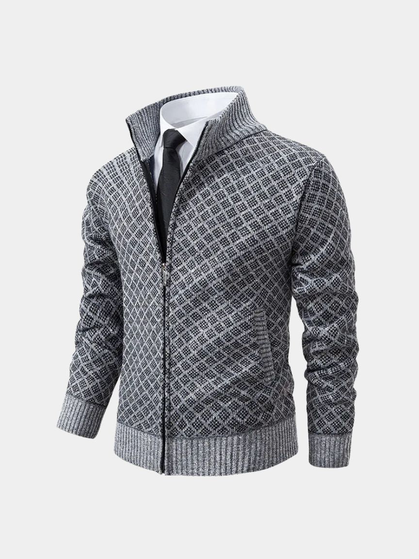 Vintage Jacquard Cardigan - Areistore