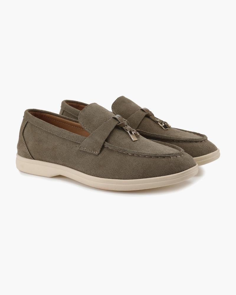 Suede Lady Loafers - Areistore