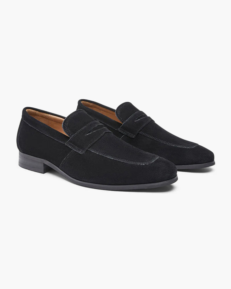 Suede Penny Loafers - Areistore