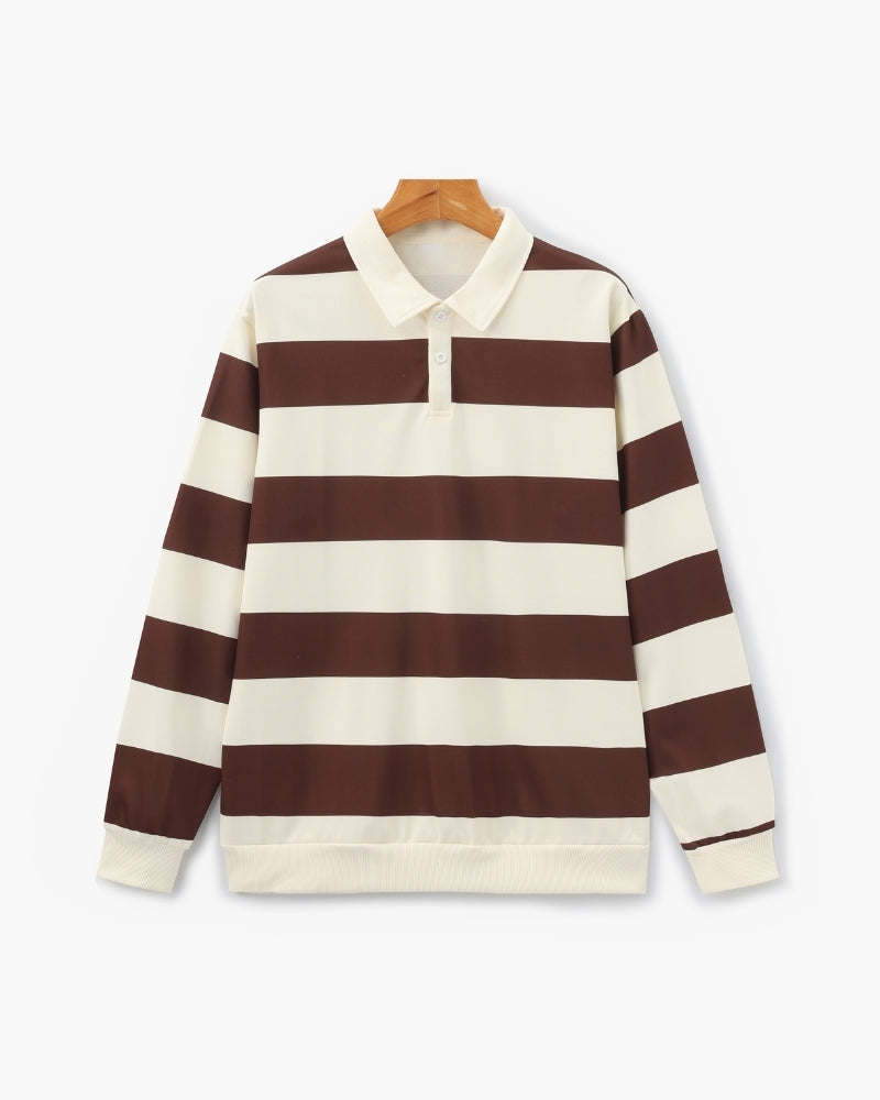 Vintage Stripe Rugby Polo - Areistore