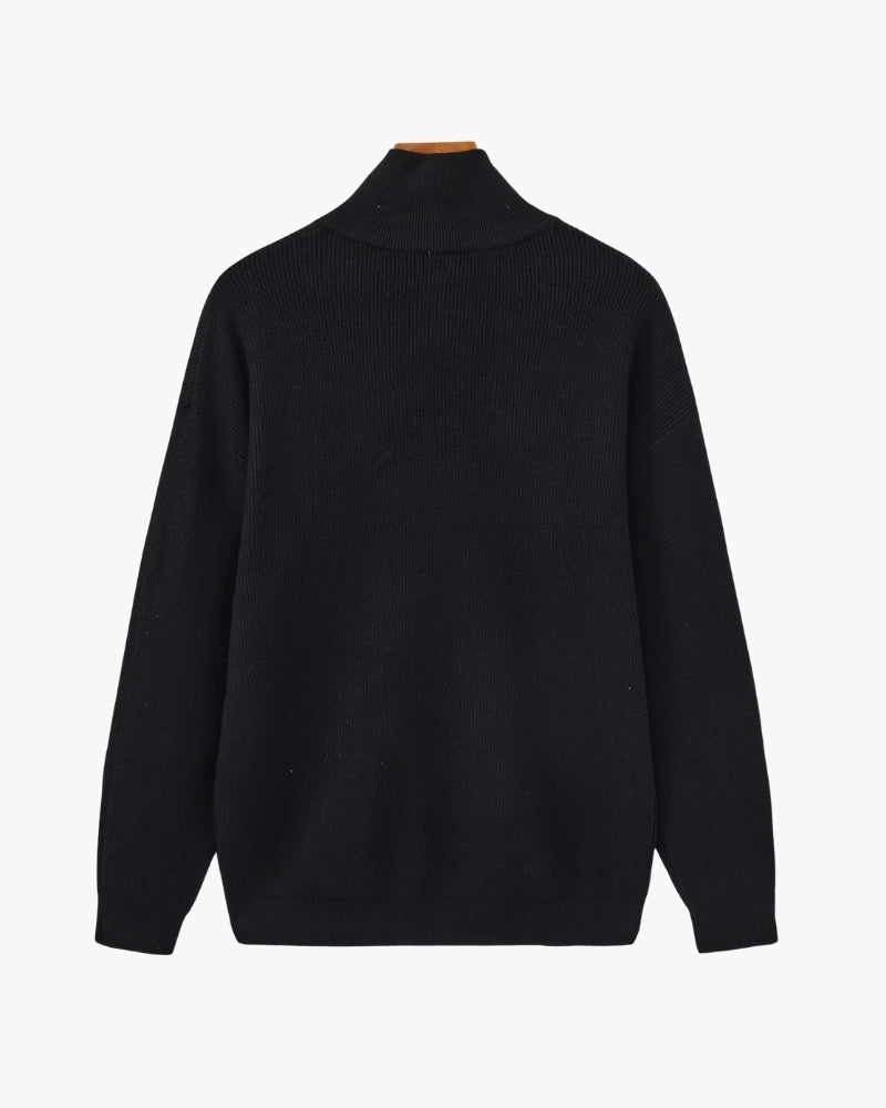 Refined Half-Zip Knit Pullover - Areistore