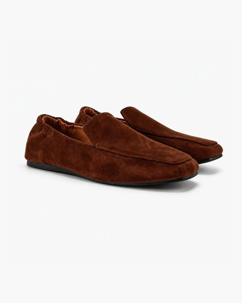 Premium Brown Suede Loafers - Areistore