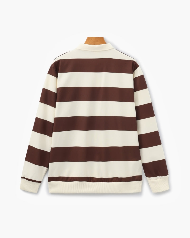 Vintage Stripe Rugby Polo - Areistore