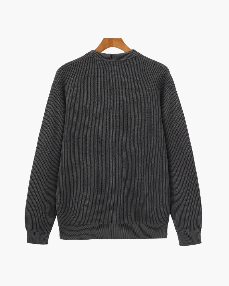 Rib Knit Crewneck - Areistore