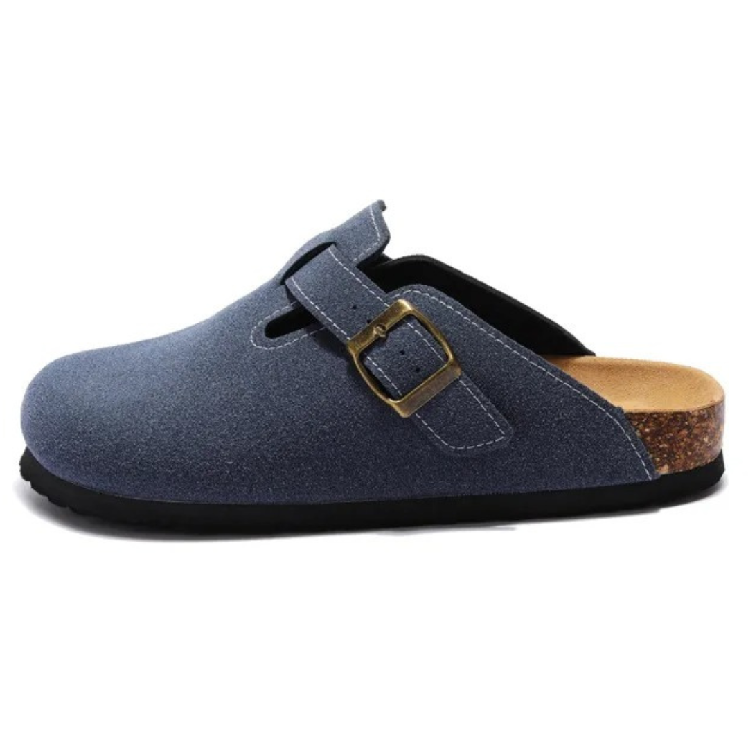 Pucon Suede Clog - Dark Blue | Areistore