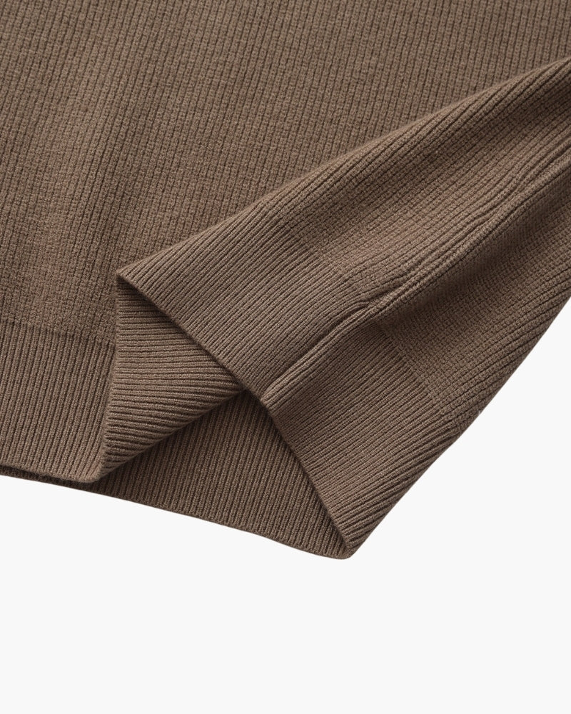 Refined Half-Zip Knit Pullover - Areistore