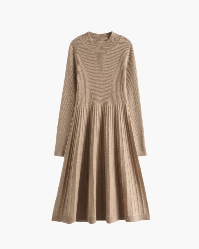 Pure Cashmere Flare Dress - Areistore