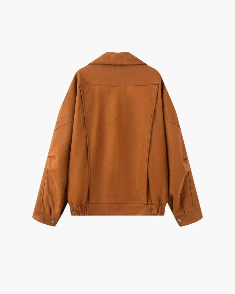 Vintage Suede Drape Jacket - Areistore