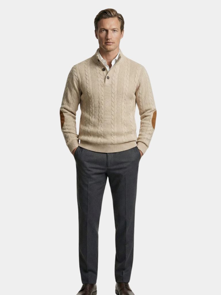 Timberline Long Collar Knit Sweater - Areistore