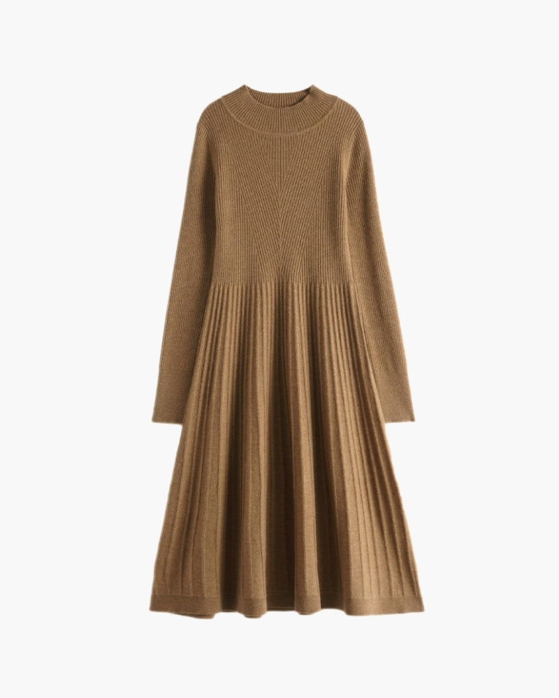Pure Cashmere Flare Dress - Areistore