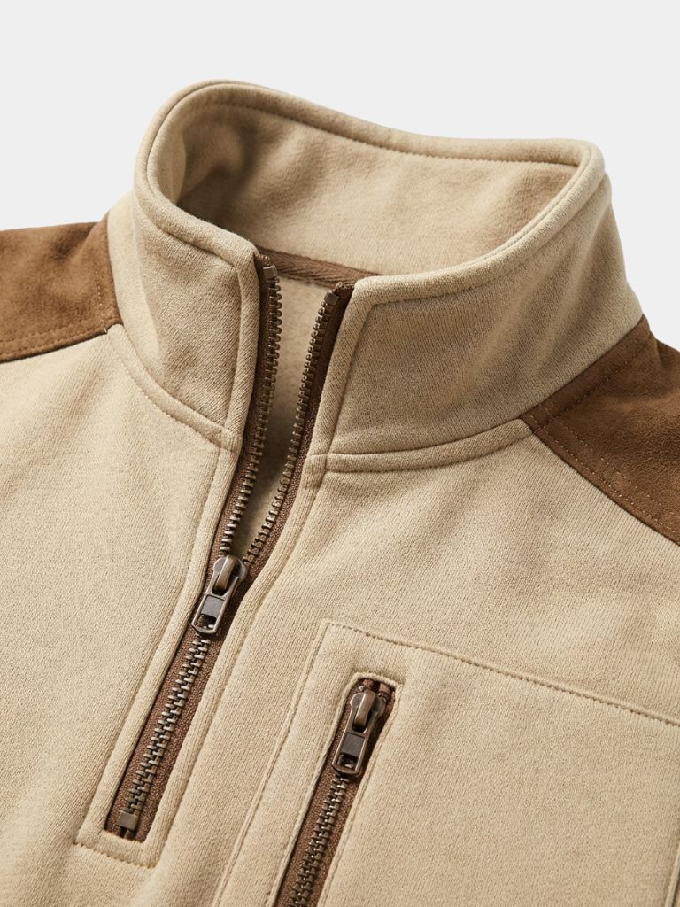 Urban Explorer High Collar Quarter Zip Pullover - Areistore