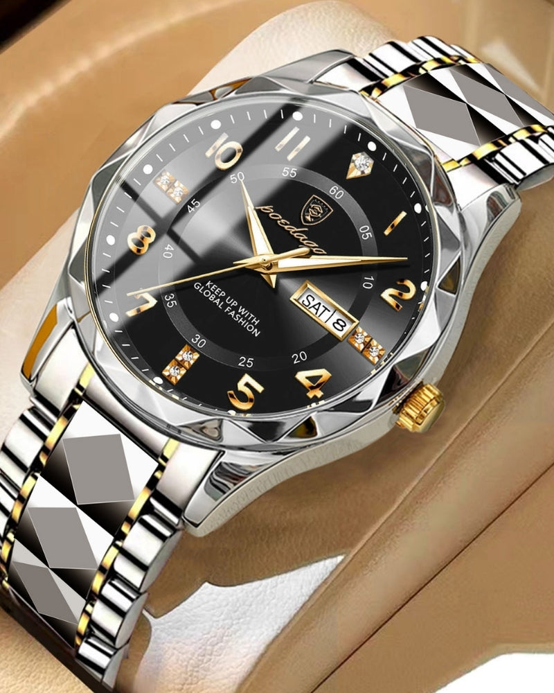 Classic Two-Tone Steel Watch - Areistore