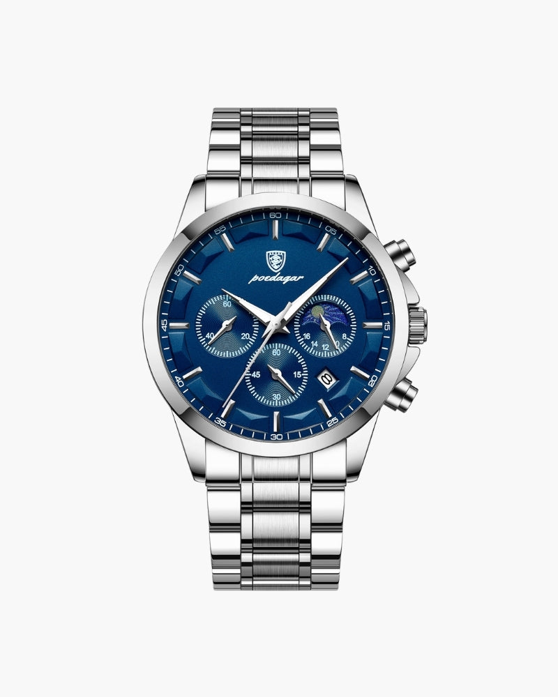 Precision Chronograph Steel Watch - Areistore