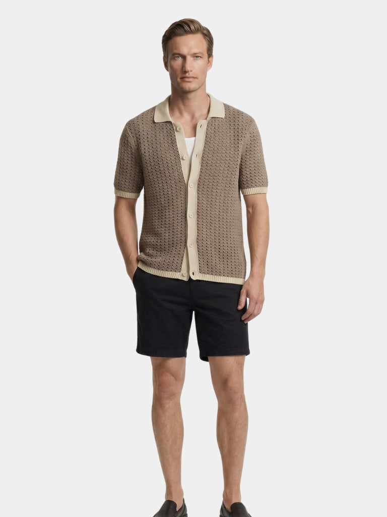 Structured Panel Resort Shirt - Areistore