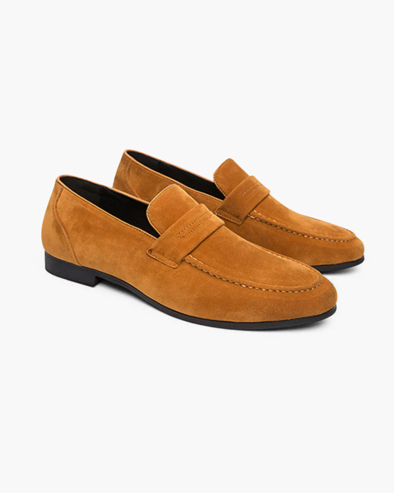 Suede Penny Loafers - Areistore