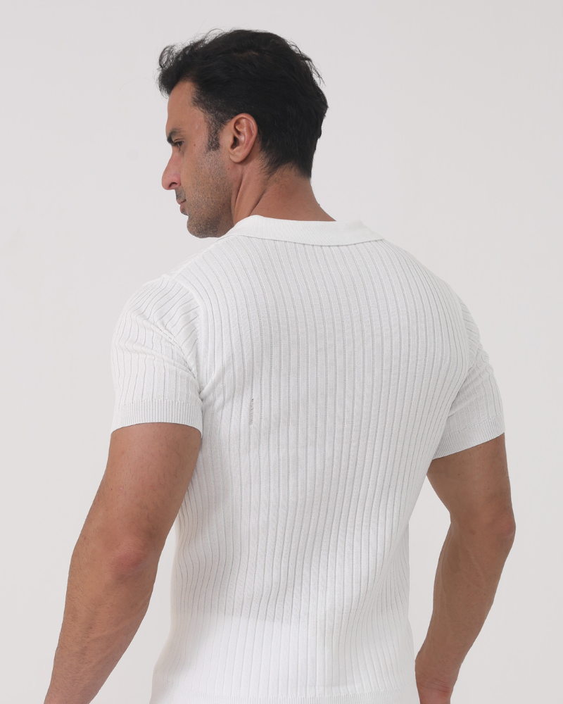 Florence - Ribbed Cotton Polo - Areistore