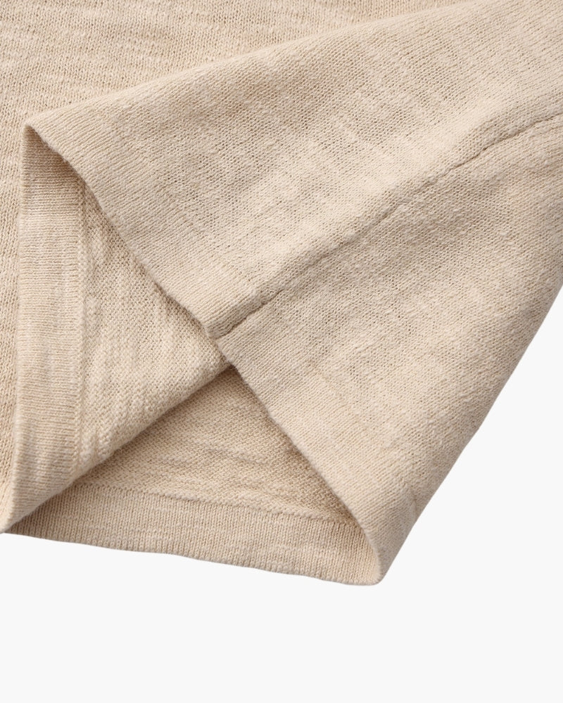 Linen Cotton Essential Crewneck - Areistore