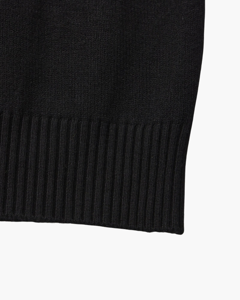 Essential Ribbed Mock Neck Sweater - Areistore