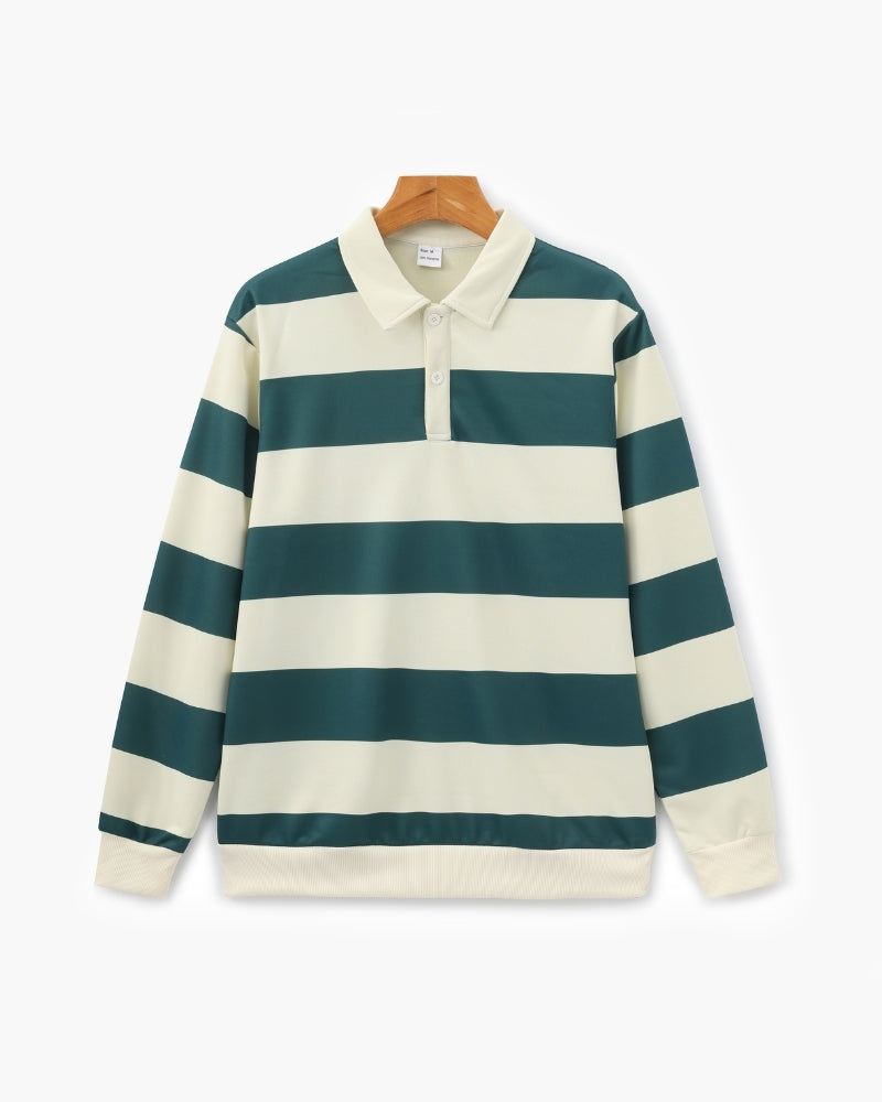 Vintage Stripe Rugby Polo - Areistore