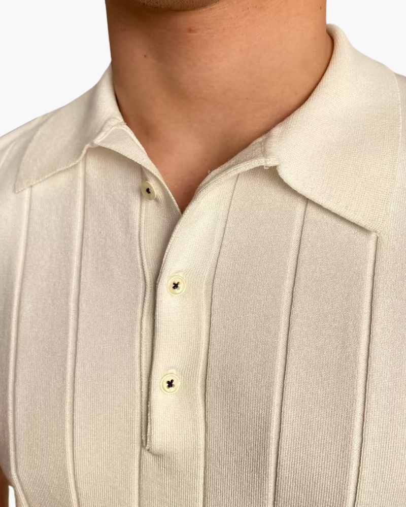 Cannes Ribbed Cotton Polo - Areistore