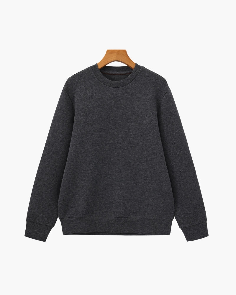 Classic Modal Blend Crewneck Sweatshirt - Areistore