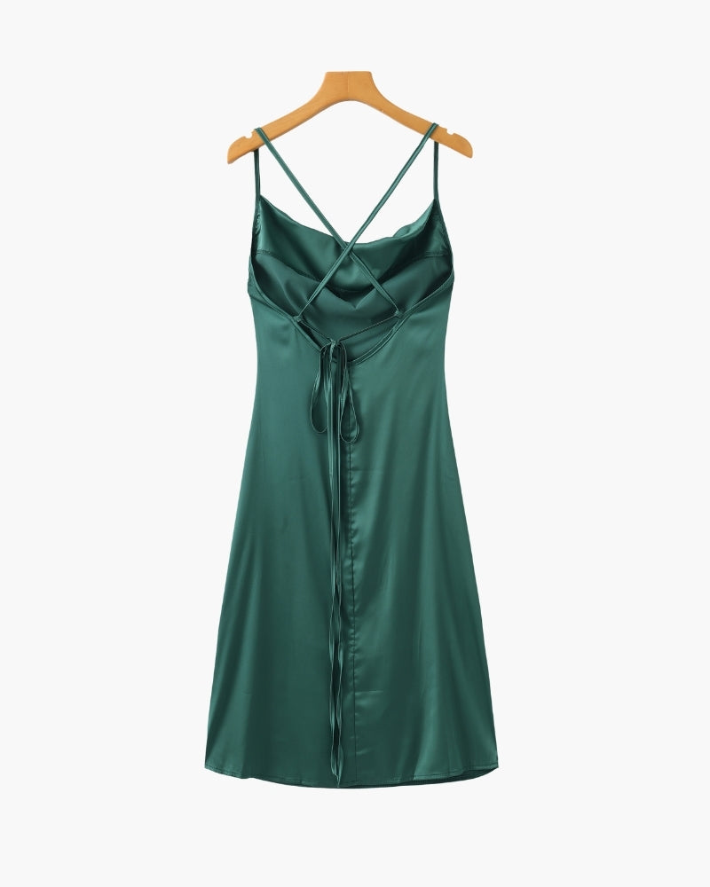 Silk Slip Dress - Areistore