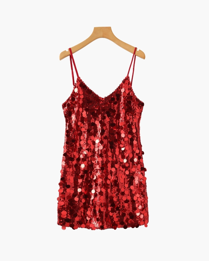 Sequin Party Mini Dress - Areistore