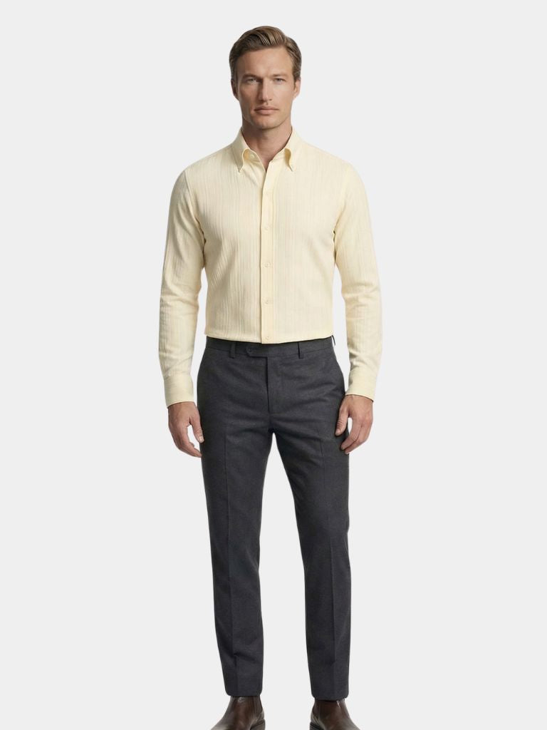 Striped Button Down Seersucker Shirt - Areistore