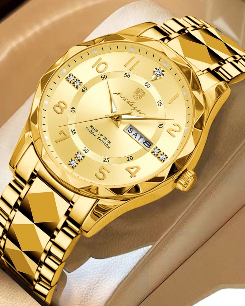 Classic Two-Tone Steel Watch - Areistore