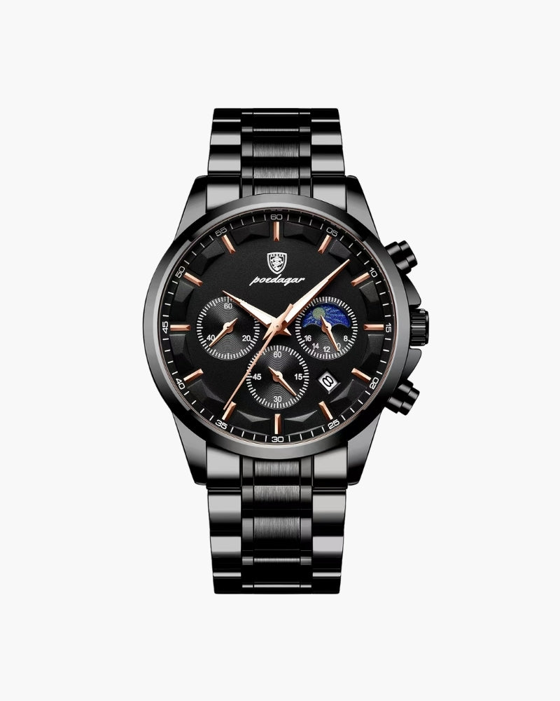 Precision Chronograph Steel Watch - Areistore
