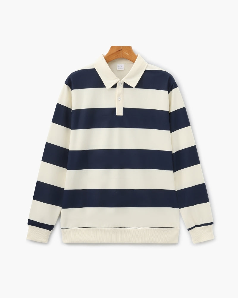 Vintage Stripe Rugby Polo - Areistore