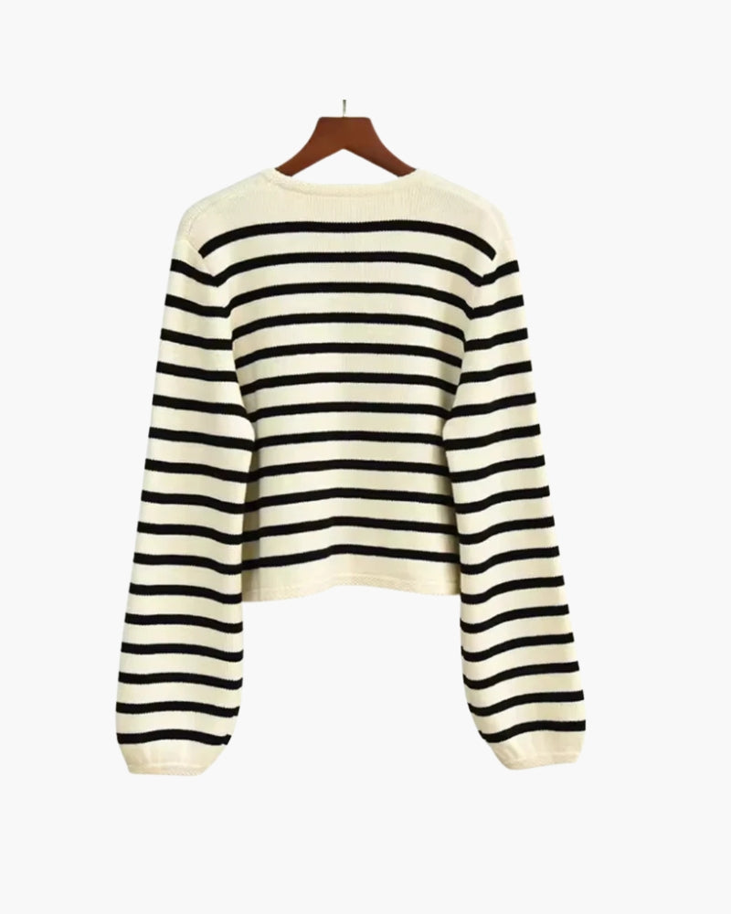 Premium Striped Wool Vest - Areistore