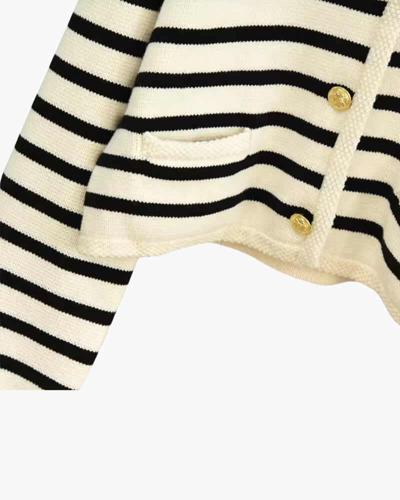 Premium Striped Wool Vest - Areistore
