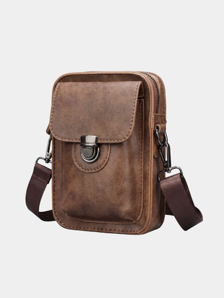 Vintage Mini Leather Crossbody Shoulder Bag - Areistore