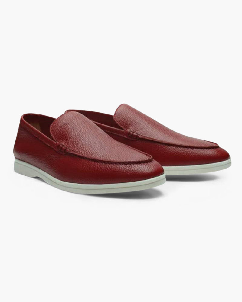 Cowhide Leather Loafers - Areistore