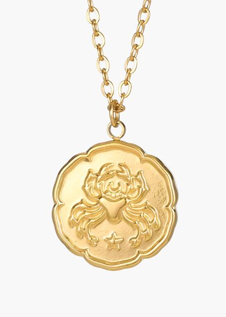 Zodiac Sign Necklace - Gold - Areistore