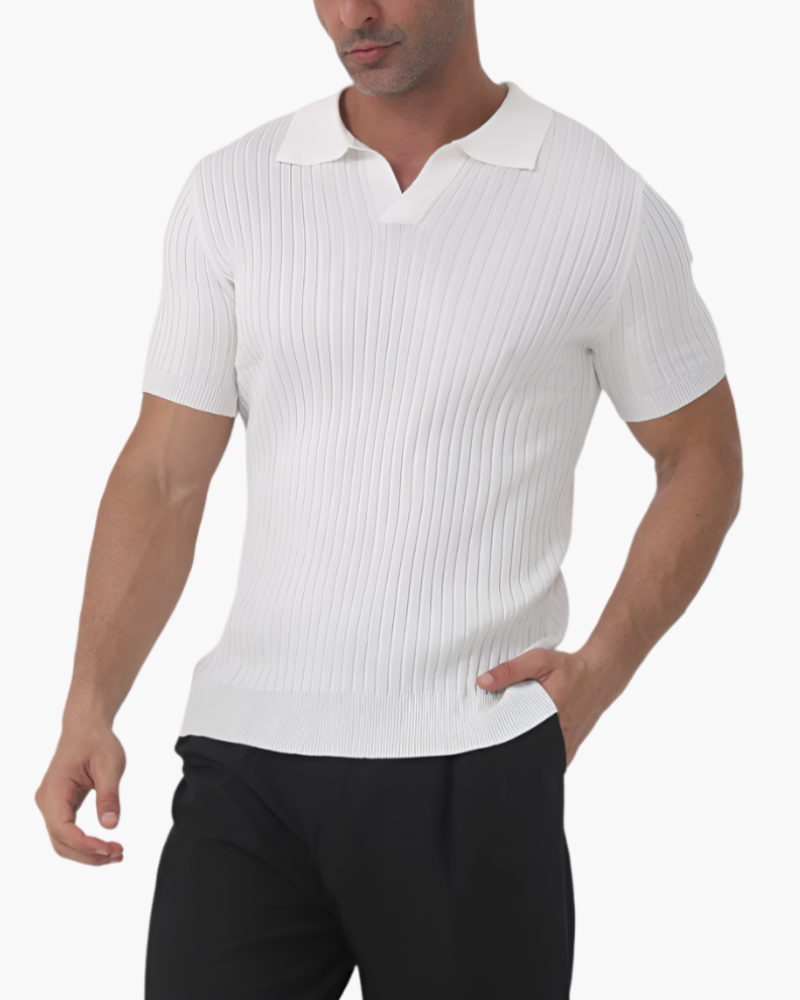 Florence - Ribbed Cotton Polo - Areistore