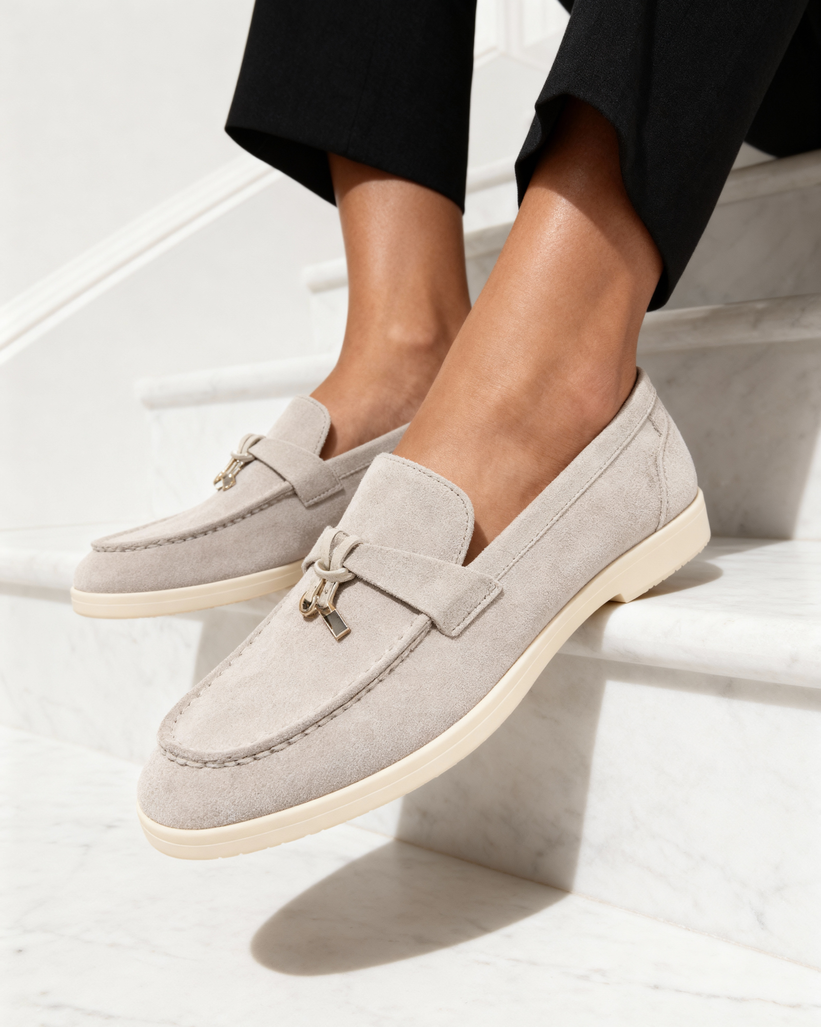 Suede Lady Loafers - Areistore