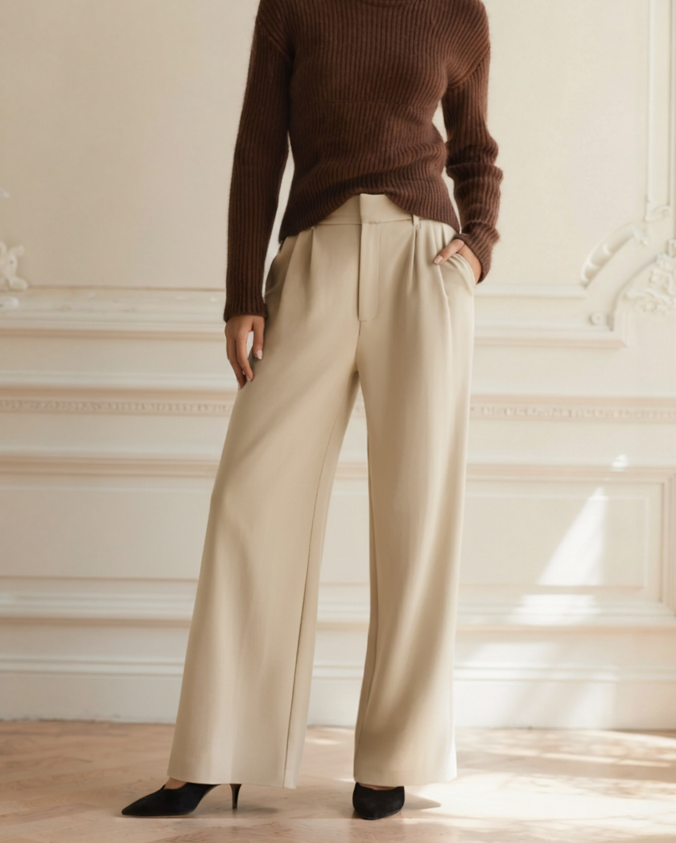 Serena Wide-Leg Trousers - Areistore