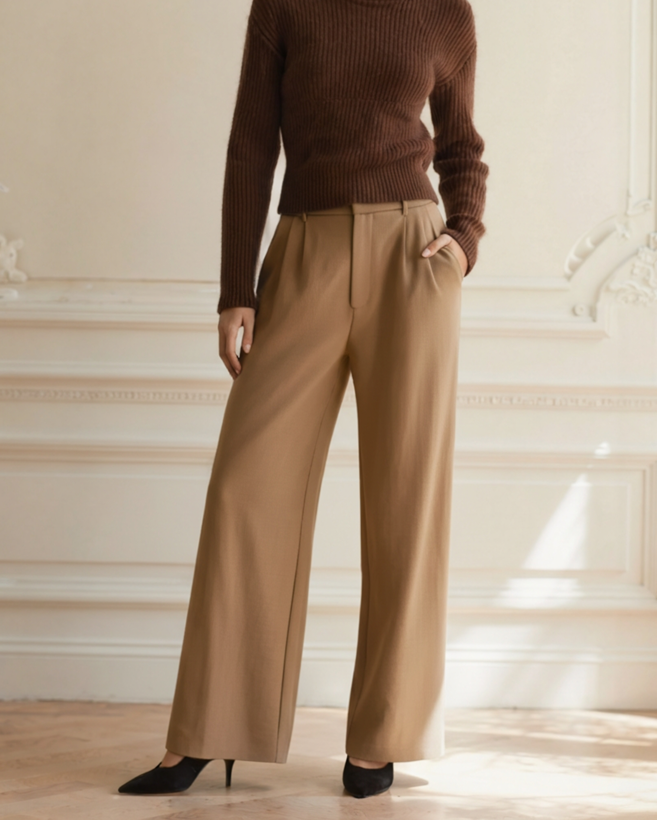 Serena Wide-Leg Trousers - Areistore