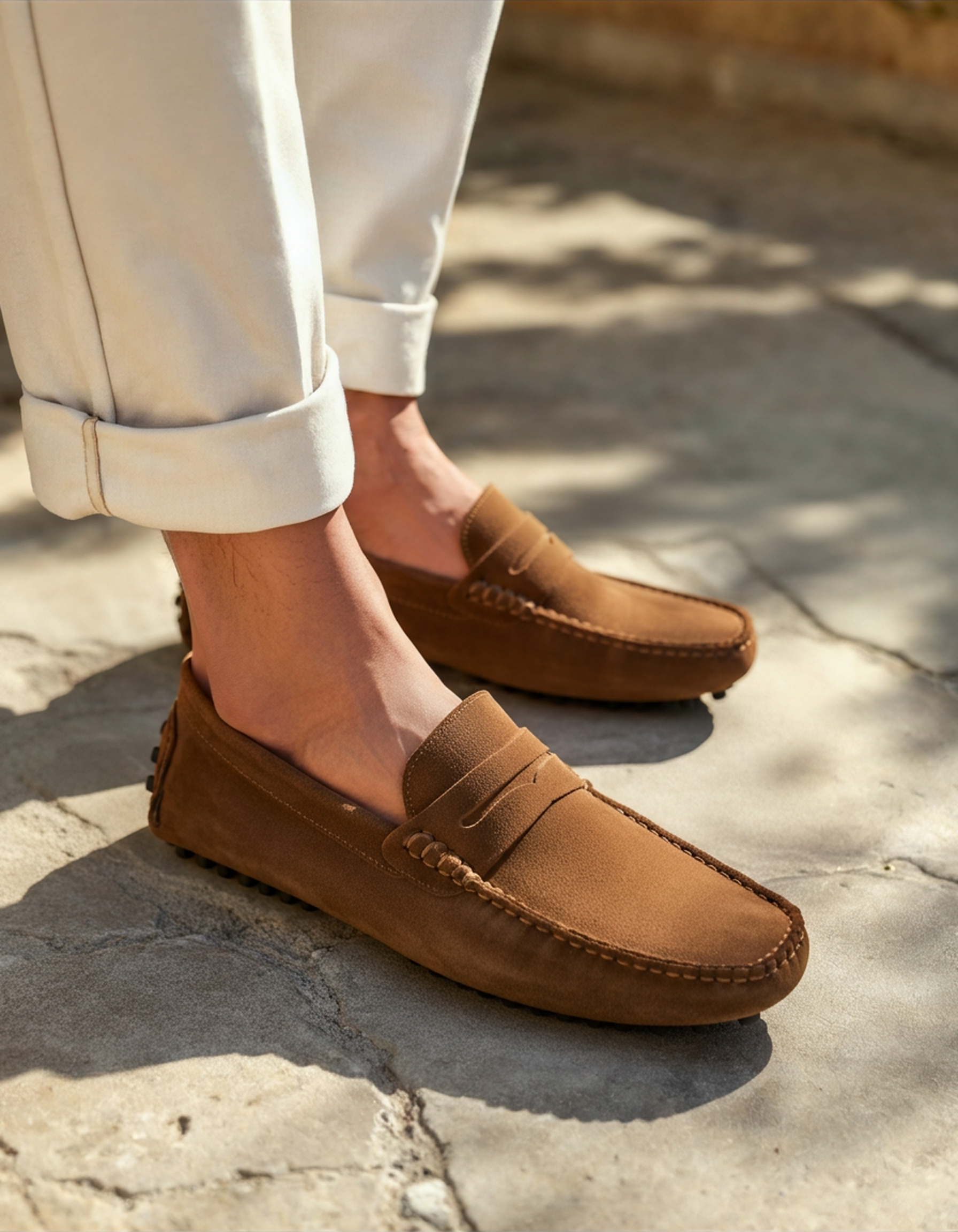 Suede Driver Loafers - Areistore