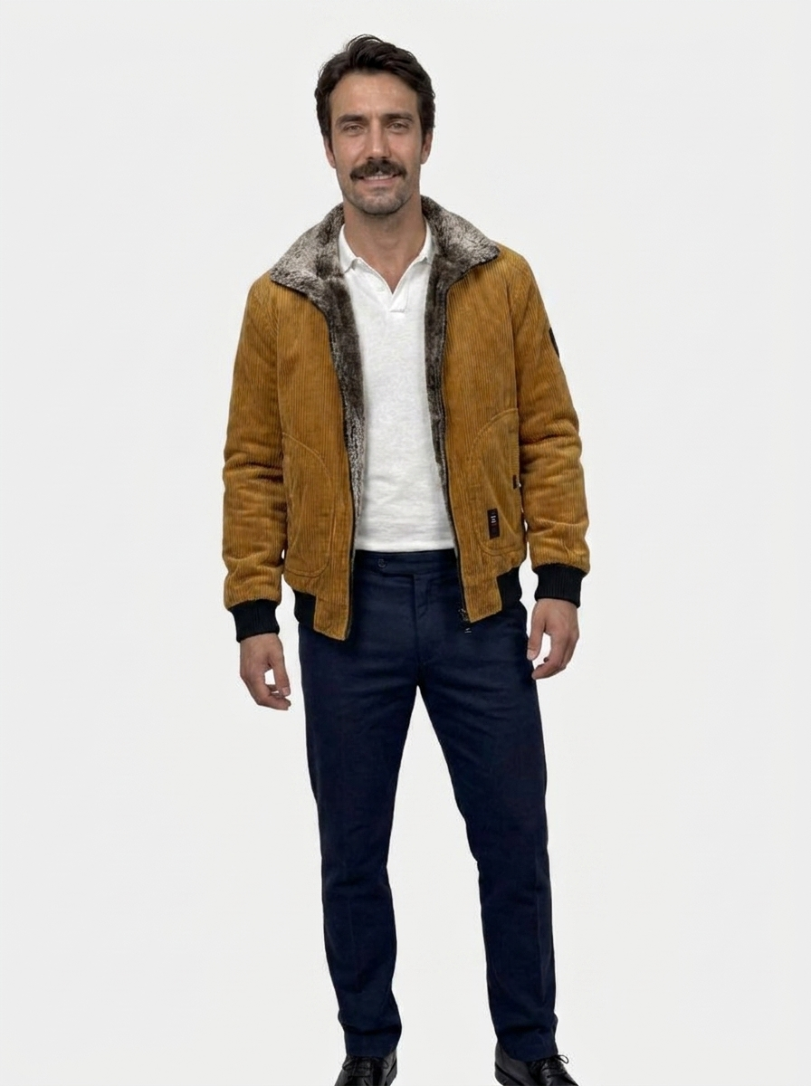 Thermal Windbreaker Corduroy Jacket - Areistore
