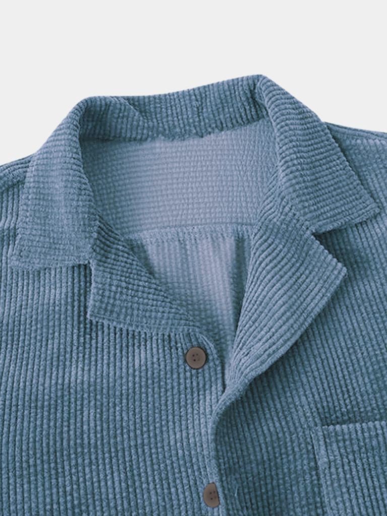 Textured Short Sleeve Shirt - Areistore