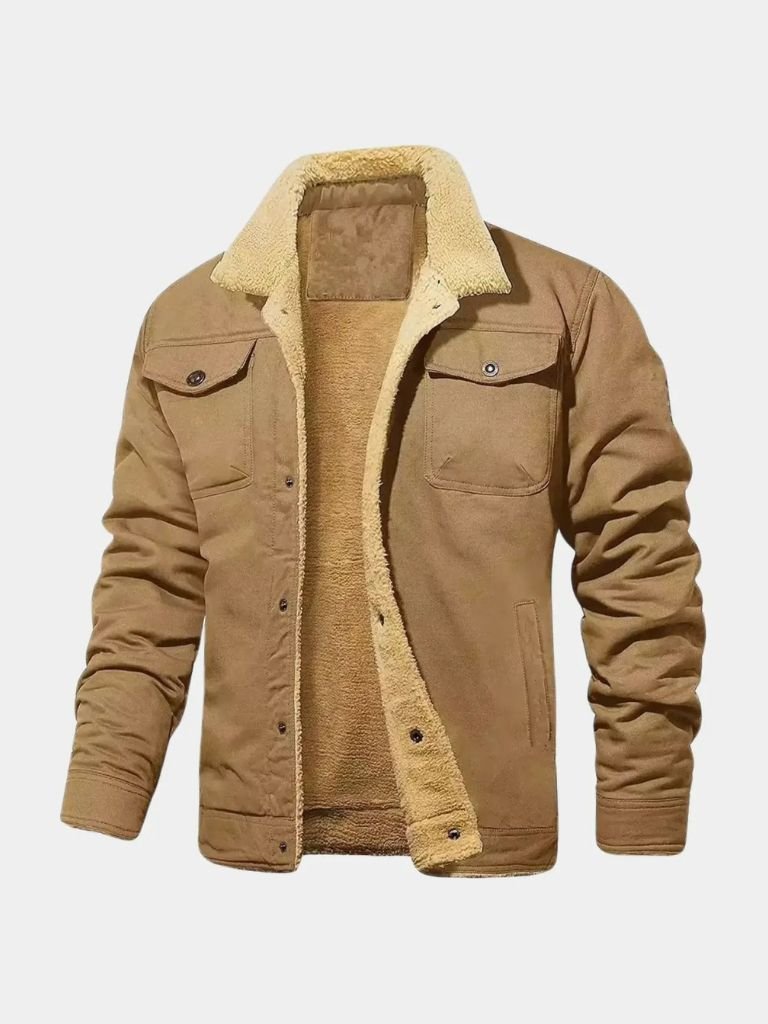 Vintage Fleece Bomber Jacket - Areistore