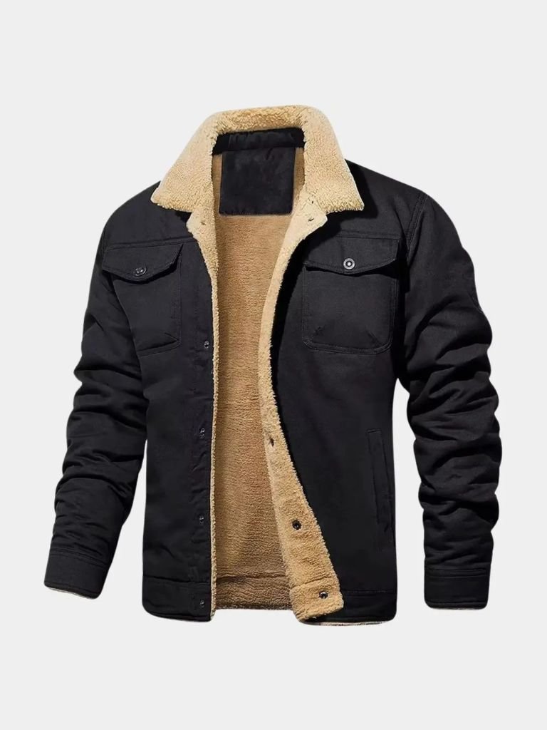Vintage Fleece Bomber Jacket - Areistore