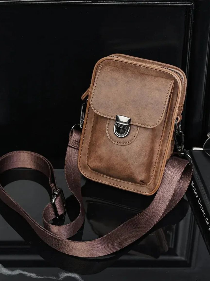 Vintage Mini Leather Crossbody Shoulder Bag - Areistore